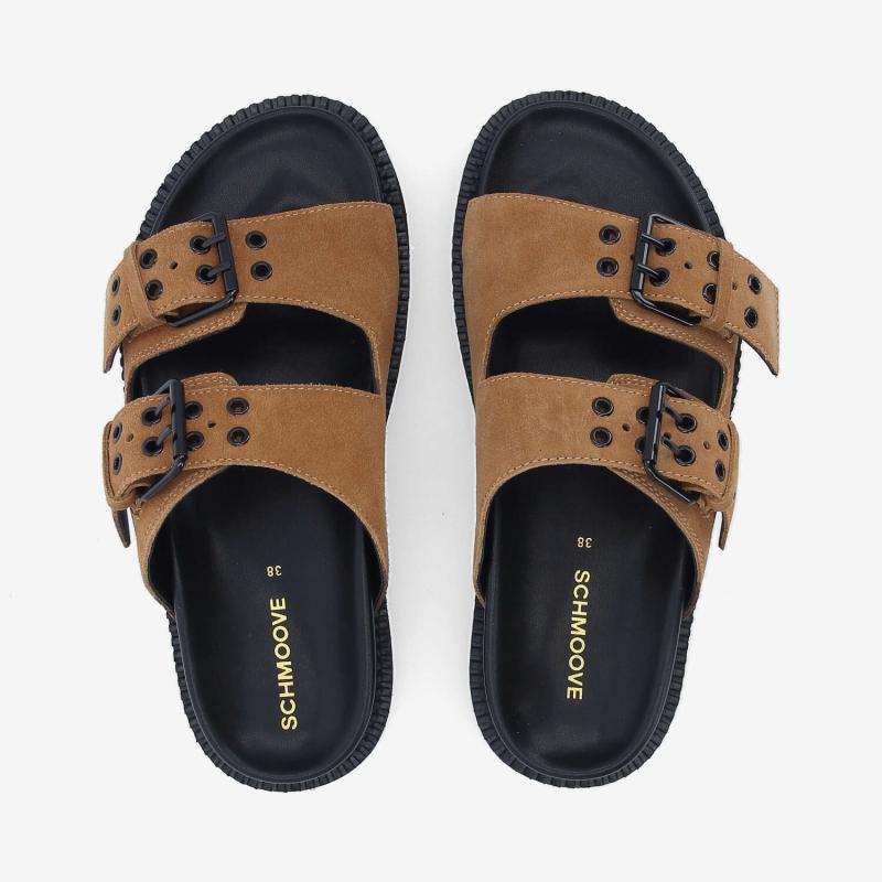 STELLA BUCKLE W - SUEDE - MARRON